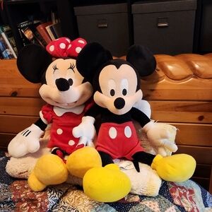 Disney Mickey and Minnie Plush Toys